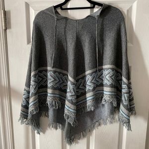 Vintage Reference Point Gray Beach Poncho